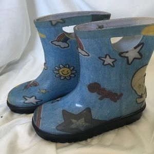 Ugg Rahjee Rain Boots Patches Toddler Size 9